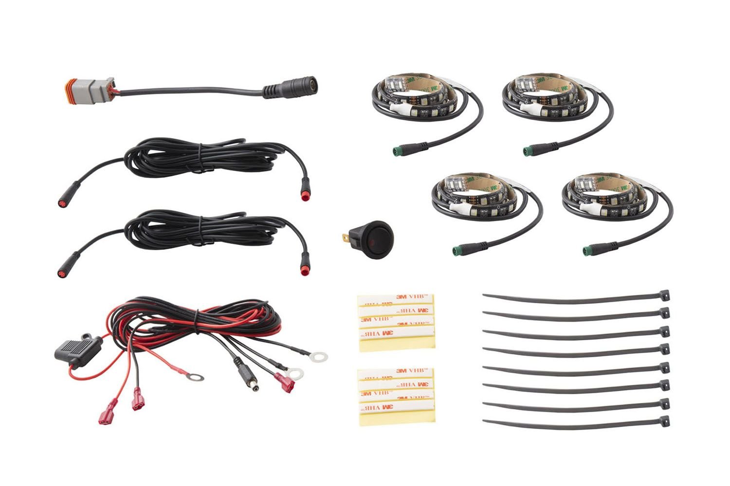 Diode Dynamics RGBW Multicolor Grille LED Kit Quadratec